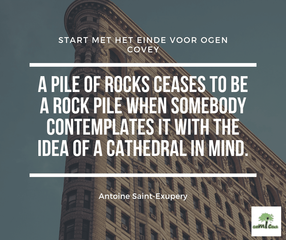 A pile of rocks ceases to be a rock pile when somebody contemplates it with the idea of a cathedral in mind